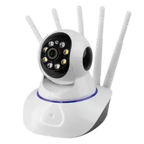 Camera de Seguranca IP-08 5 Antenas Wifi - Branco