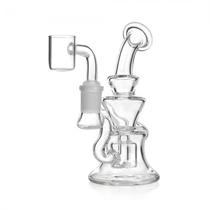 Bong de Vidro Herb OG183 Mini Rig Recycler 14CM