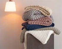 Buddemeyer Manta Erin Tricot Algododon Bege
