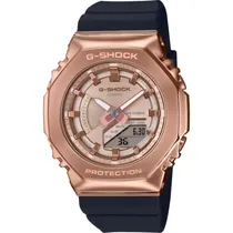 Relógio Casio G-Shock GM-S2100PG-1A4DR Feminino Analógico/Digital - Rose Gold/Black