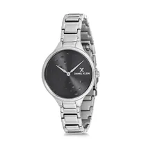 Relógio Analógico Feminino Daniel Klein Fiord DK12196-6 - Prata e Preto