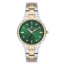 Relogio Analogico Feminino Daniel Klein DK.1.12714-5 Premium Ladies / Pulseira de Aco Inoxidavel - Prata/Dourado