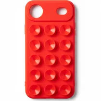 Capa de Silicona Ventosa para iPhone 17 Air - Vermelho
