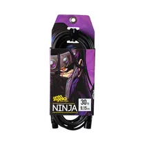 Cable de Audio Santo Angelo Ninja LW 30 FT XLR Macho A XLR Hembra 9.15 Metros Negro