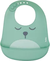 Babador de Silicone com Pega Migalhas Buba 12094 (Verde)