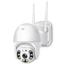 Camera de Segurança Show Cam s-H16 Wifi / 6MP / IP66 / Microfone / Alarma / Detecção Humana / Visao Noturna / App Icsee - Branco