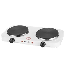 Fogão Elétrico Smartfy FG04W - 2000W - 2 Boca - Chapa - 220V 50/60HZ - Branco  Fogão Elétr...