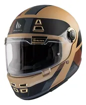 MT Helmets Casco Helmets Jarama 68TH C9 Dorado Mate XXL