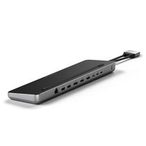 Hub USB-C Satechi Dualdock Stand com USB-C/ USB-A/ HDMI/ M.2/ Ethernet - Black/ Silver