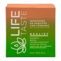 Chá Life Taste Aliviante Laranja, Hortelã, Cedron e Semente de Cannabis 10 Saquinhos