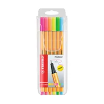 Boligrafo Stabilo POINT88 Neon Estuche X6