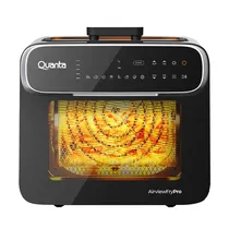 Fritadeira Eletrica Quanta Airviewfry Pro QTFTH130 / 4 Em 1 / 1600W / 13 Litros / 220V ~ 60HZ - Preto