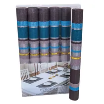 Kit 6 Jogos Americanos., Mix 3 Cores