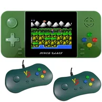 Console Portátil Powerbank D41 de 3.5" de 500 Jogos com Carregador Portátil - Verde + 2 Controles (Inglês/Chinês)