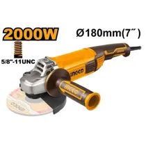 Retificadora Angular Ingco UAG20008 7" 110V 60HZ 2000W