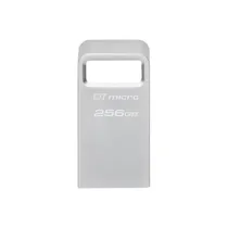 Pendrive Kingston Datatraveler Micro 256GB USB 3.2 - Prata (DTMC3G2/256GB)