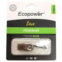 Ecopower Pendrive Love 8GB Gris