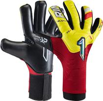 Luva para Goleiro Kids Rinat Nkam Semi Inf - Amarelo/Vermelho