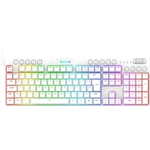 Teclado Gamer Redragon Horus TKL K619W-RGB-SP Switch Red USB - Branco (Espanhol)