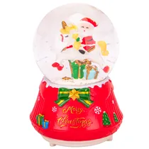 Globo de Neve Cenário de Natal.14CM Altura 8CM Diametro