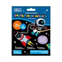 Tarjetas de Pintar Tilibra Raspadita Mágica Espacio 353063 6 Piezas