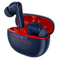 Fones de Ouvido Nautica T200+ Earbuds TWS - Azul-Marinho-Avermelhado