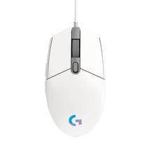 Mouse Logitech G203 Lightsync RGB Gamer USB  Branco