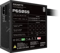 Fonte para Gabinete Gigabyte GP-P650SS 650W 80 Plus Silver