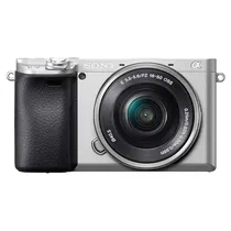 Câmera Digital Sony A6400 ILCE-6400KSQ - 24.2MP - Wi-Fi - Bluetooth - Tela Touchscreen 3" - Prata