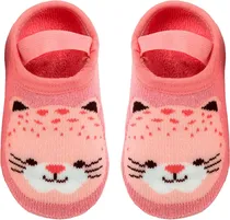 Meias Sapatilha Antiderrapante Jaguar Buba - 14532 Rosa - P