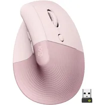 Mouse Logitech Lift Vertical Ergonômico Bluetooth - Rosa (910-006472)