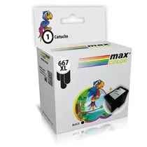 Cartucho Maxcolor 667XL Negro 18ML