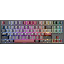 Teclado Mecânico Royal Kludge RKR87 75% RGB Click Switch Blue - Preto