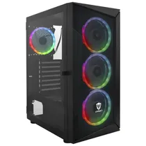 Gabinete Satellite K8871 Preto com 4 Coolers