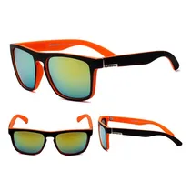 Óculos de Sol Quiksilver QS731 C11 Masculino Armação de Acetato - Preto e Laranja