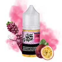 Essência para Vaper Born To Vape Nic Salt Grape Passion Fruit com 35MG Nicotina - 30ML