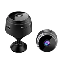 Mini Camera de Segurança Espiã A9 / Wifi / Bateria Recarregavel / Visão Noturna / HD 1080P / com Base Magnetica / App Linklemo - Preto  Mini Camera...