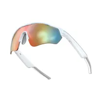 Lente Deportivo Omsiyat Sport Smart Glasses OM-F-01 Blanco/Rojo
