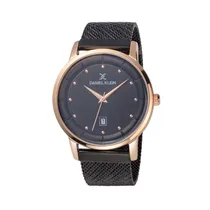 Relógio Analógico Masculino Daniel Klein Fiord DK11996-4 - Preto/Rosa Ouro