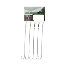 Leader Inoxidable Tropical Con Anzuelo 1971 Nº9/0 50CM 10 Piezas Plata