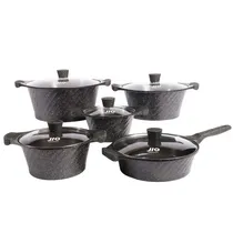 Jogo de Panela Jio Preta com 10 Peças 20/ 24/ 28/ 32/ 28CM com Tampas