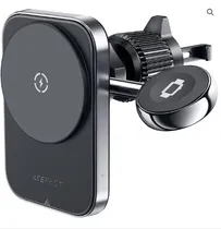 Soporte p/Cel Y Reloj Acefast D18 17.5W Wireless Negro 2EN1 Auto