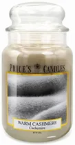 Vela Aromática Price's Candles Warm Cashmere - 630G