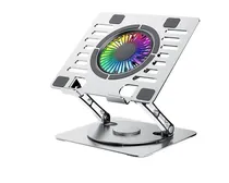 Soporte p/Notebook Metal Sate A-CP24A c/Cooler RGB 360 Giratorio
