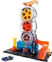 Hot Wheels City Super Twist Tire Shop Mattel - HDP02