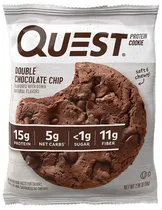 Biscoito de Proteina Quest Bar Double Chocolate Chip - 59G