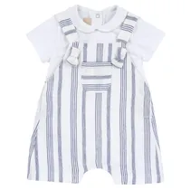 Chicco Fashion Set 2 PZ Body c/ Peto Corto Tela s/C