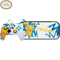 Controle Powera Nintendo Switch + Estojo Protetor Slim Pikachu High Voltage (PWA-A-03101)