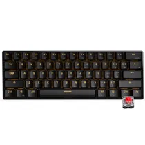 Teclado Mecânico Royal Kludge RK61, 60%, RGB, Tátil Wireless, s/Fio, Switch Red, RK61SM-Blac-H, Preto