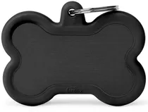 Medalha de Identificação Myfamily Hushtag Osso XL HTA01XLBLACK - Preto